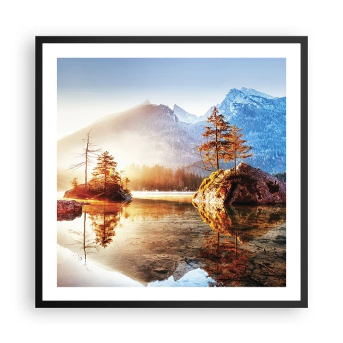 Poster în ramă neagră - Natura într-o nouă lumină - 60x60 cm