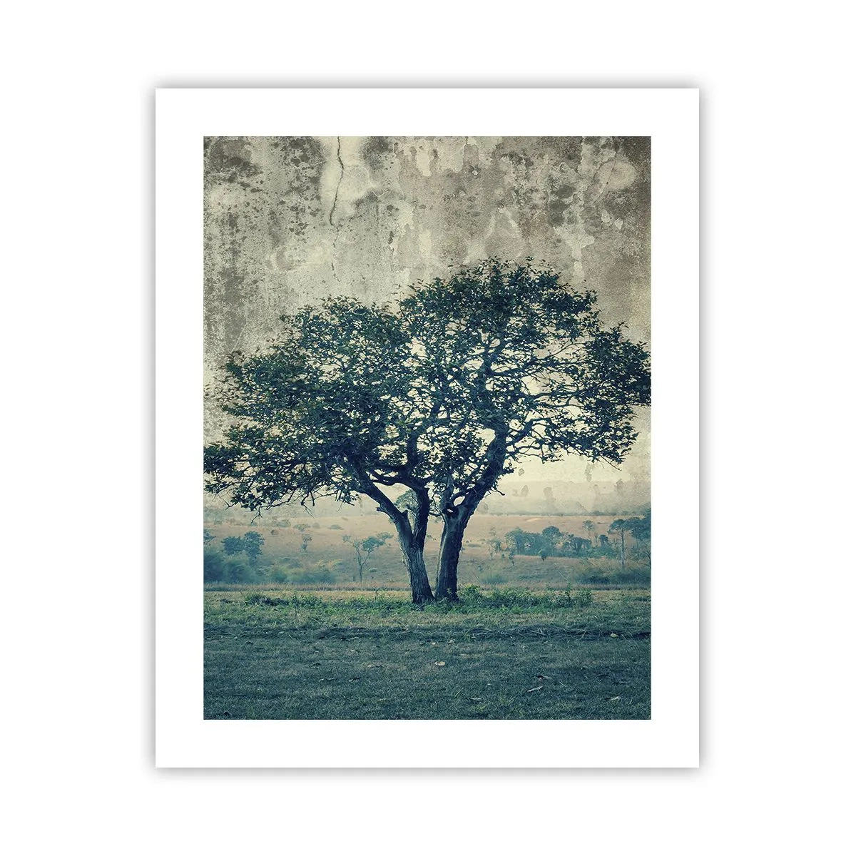 Poster - Un măr pe o pajiște albastră? - 40x50 cm