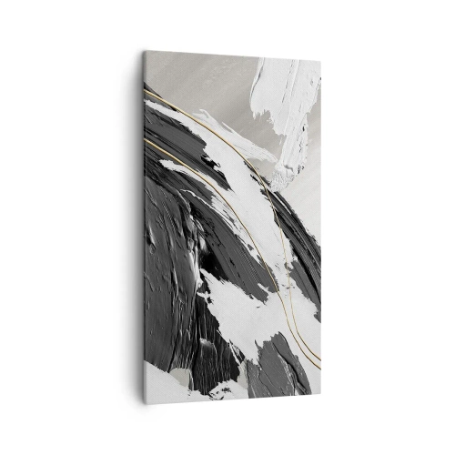 Tablou pe pânză - Abstracție cu fler - 45x80 cm