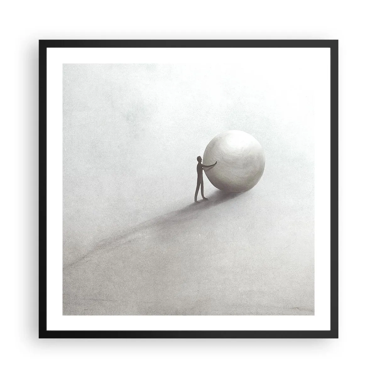 Poster în ramă neagră - Jocul vieții - 60x60 cm