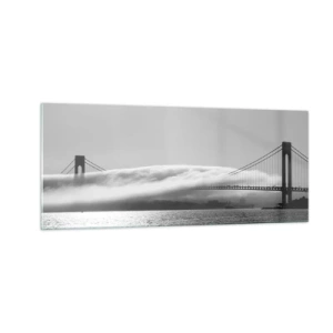 Tablou pe sticlă - Să trecem prin Golden Gate - 100x40 cm