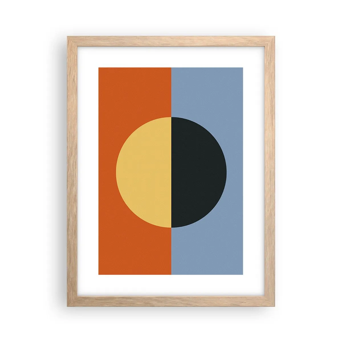 Poster în ramă de stejar deschis - O compoziție de căldură și răcoare - 30x40 cm