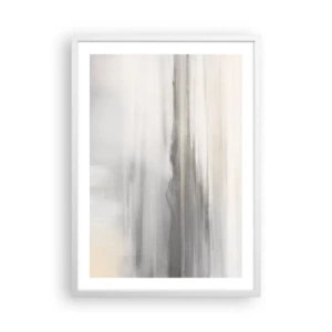 Poster în ramă albă - Gândul îndepărtat - 50x70 cm
