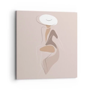 Tablou pe pânză - O doamnă adevărată - 70x70 cm