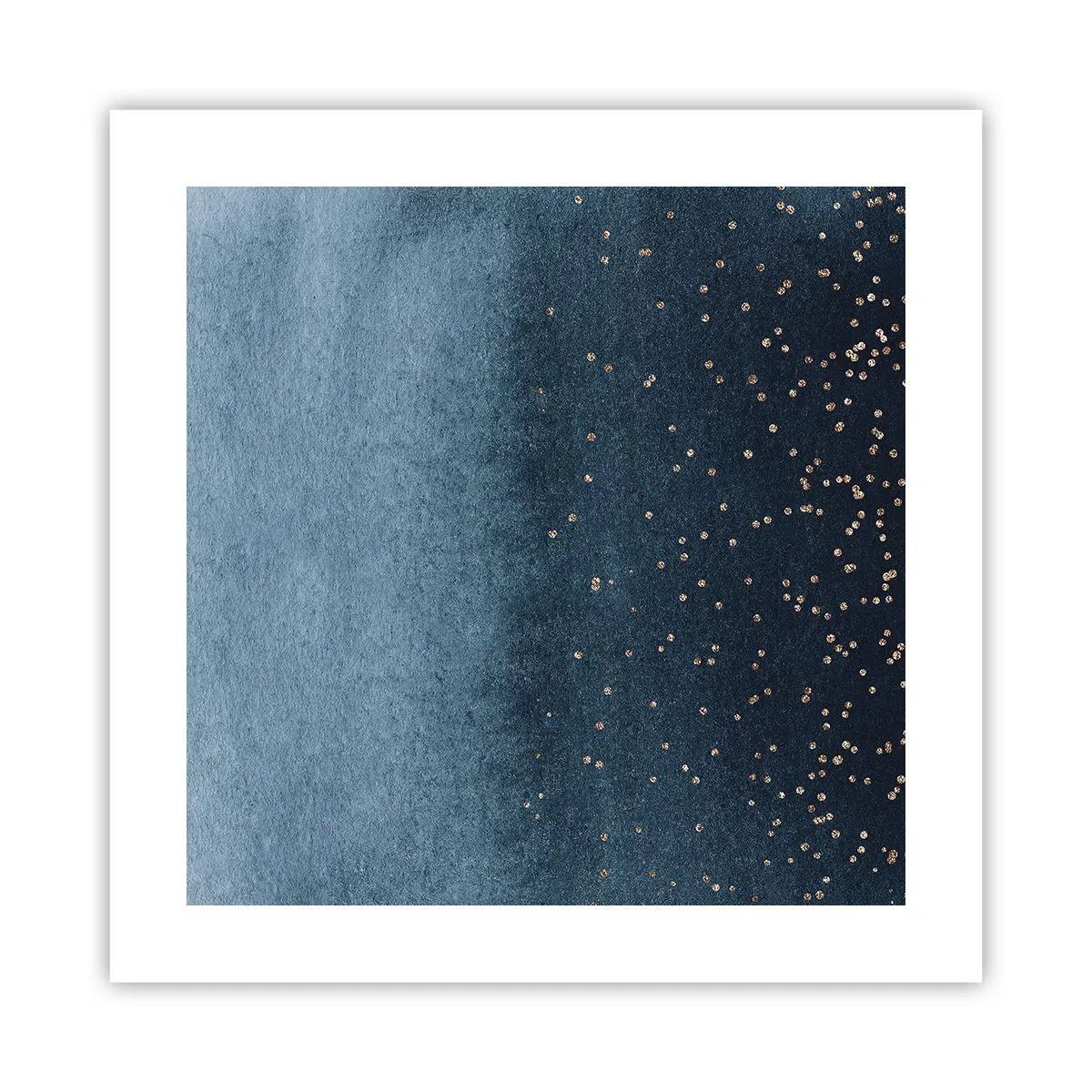 Poster - Compoziție - faze albastre - 40x40 cm