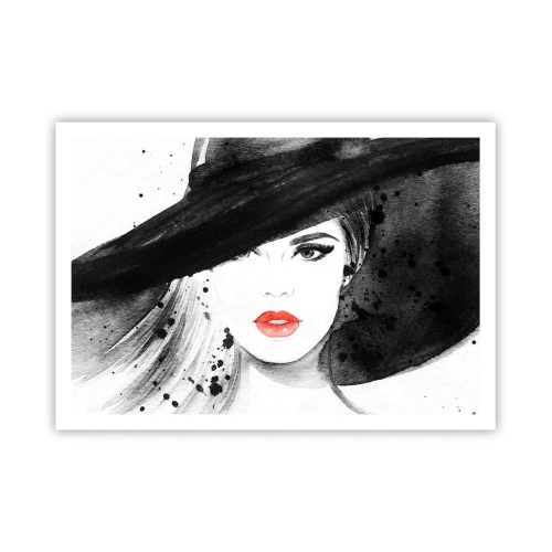 Poster - Doamna în negru - 100x70 cm