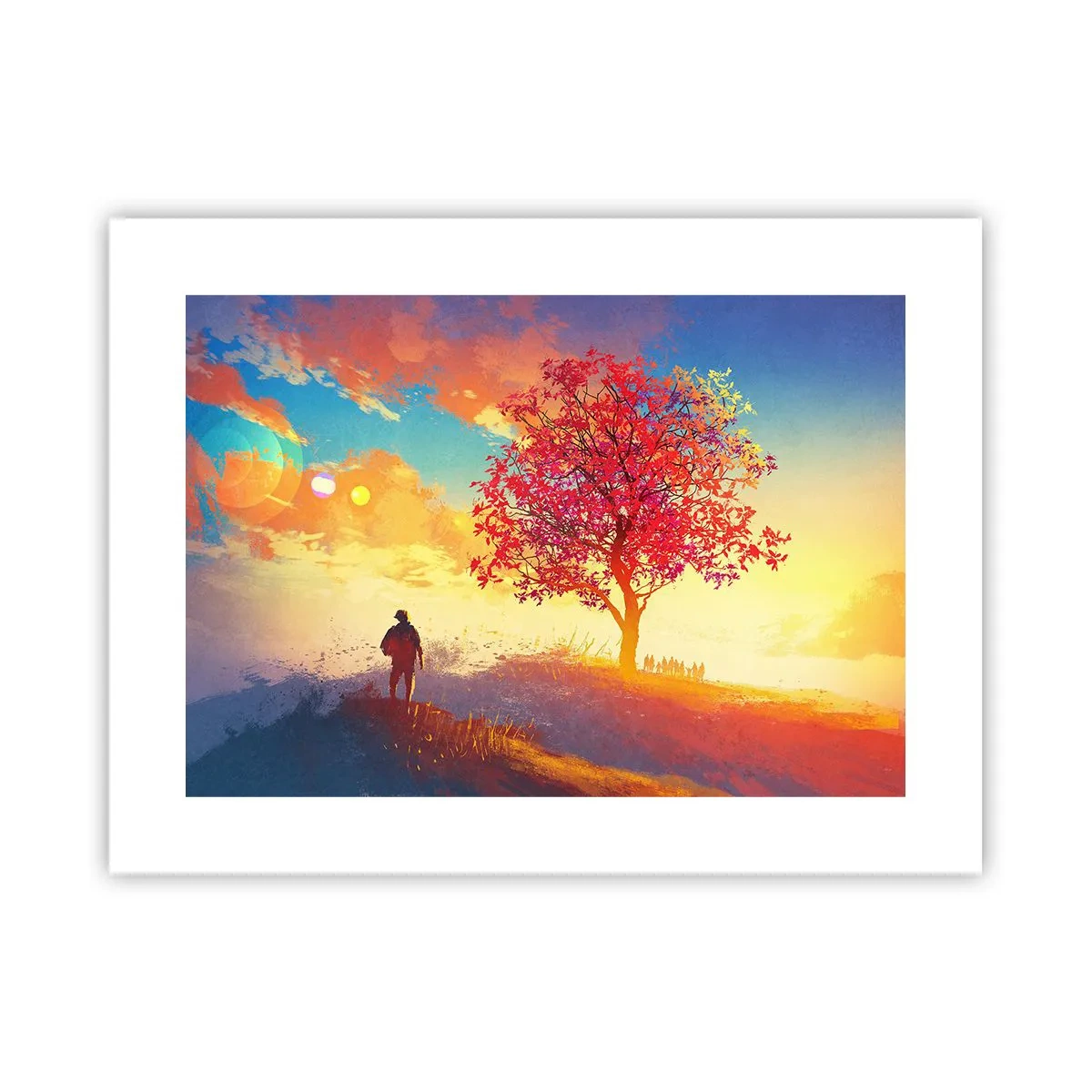 Poster - Pelerin la destinație - 40x30 cm