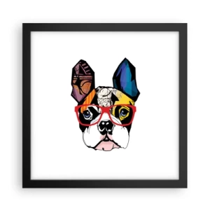 Poster în ramă neagră - Intelectualist - 30x30 cm