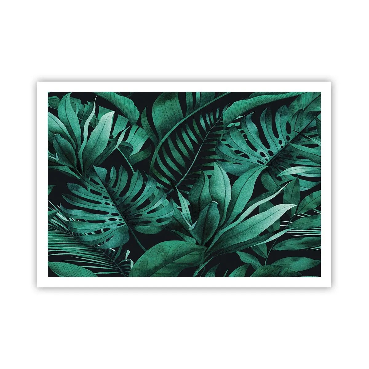 Poster - Profunzimea verdelui tropical - 100x70 cm