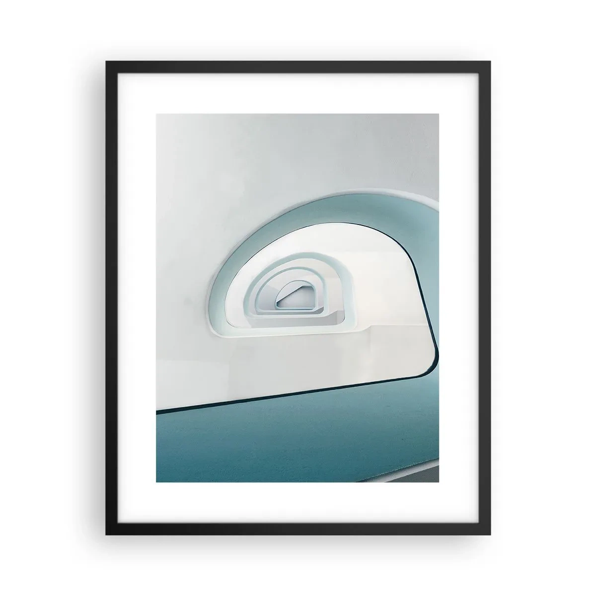 Poster în ramă neagră - Până la fundul albastrului - 40x50 cm