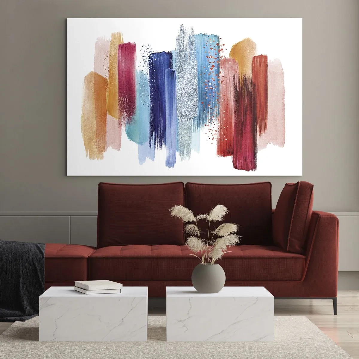 Tablou pe sticlă - Sus și jos - 100x70 cm