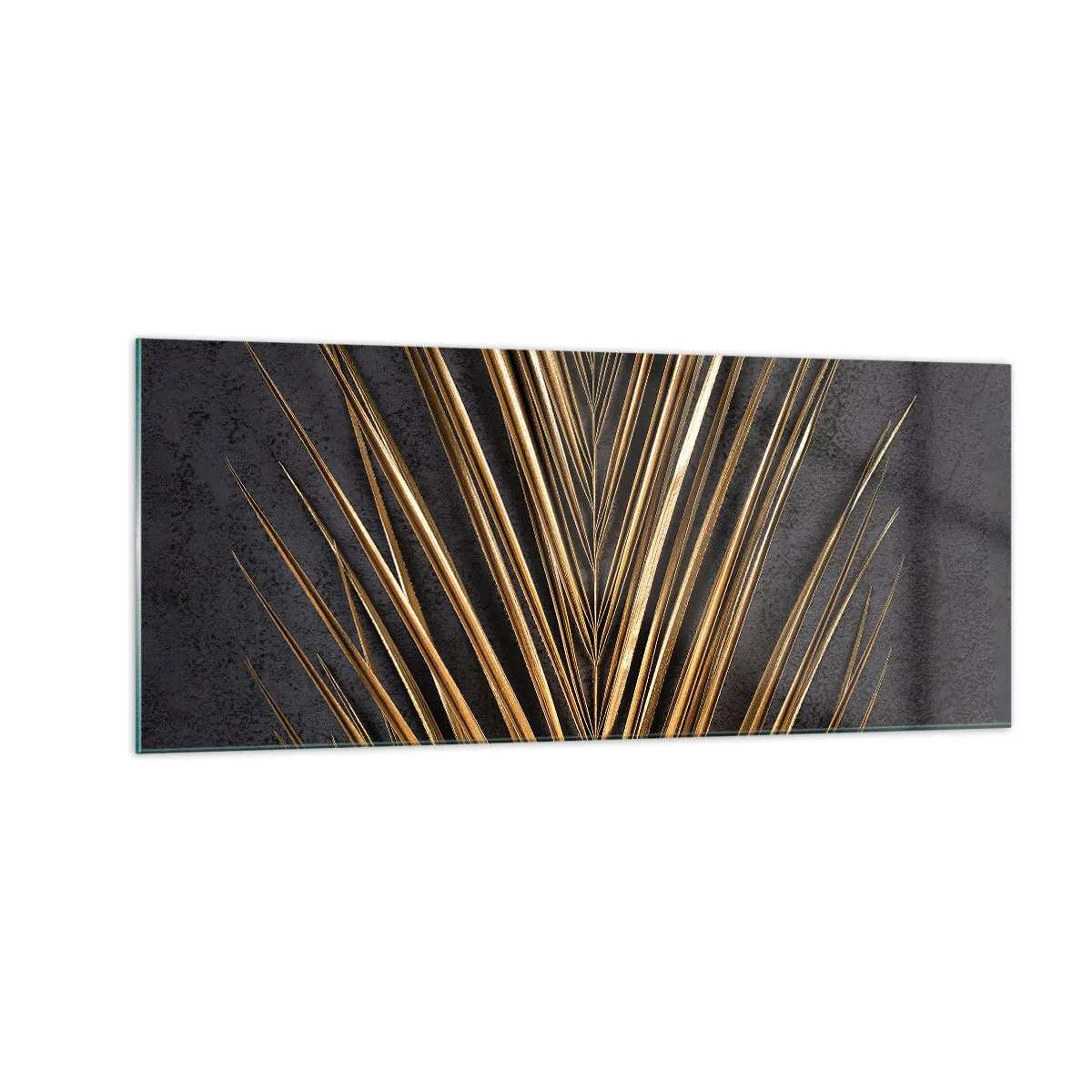 Tablou pe sticlă - Aur tropical - 100x40 cm