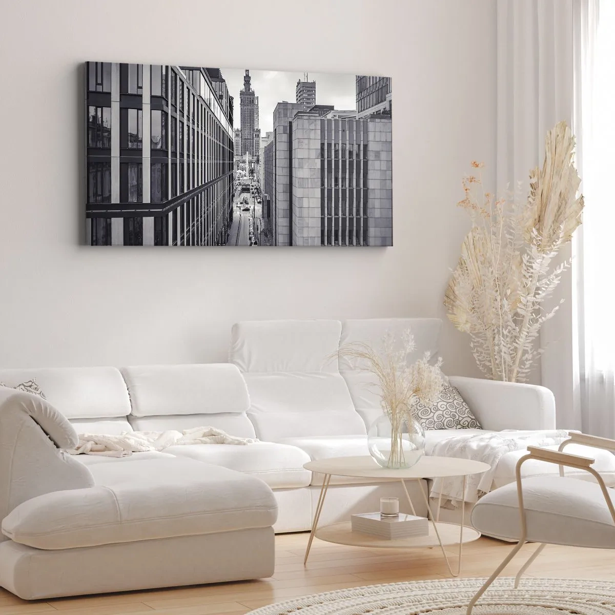 Tablou pe pânză - Vale citadină din Varșovia - 100x40 cm