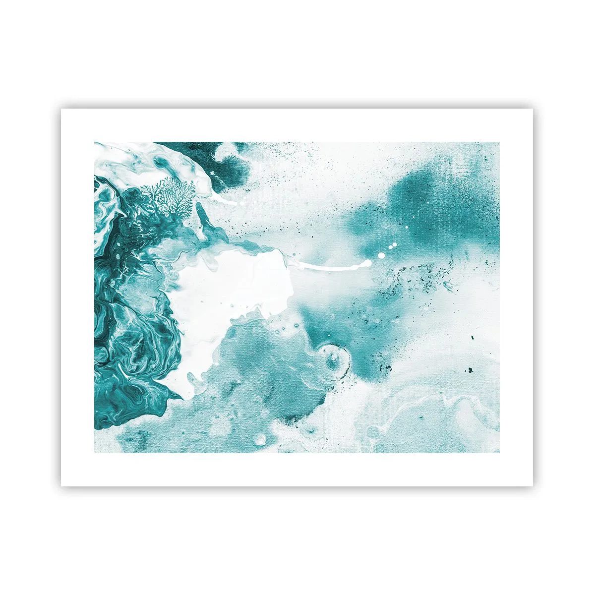 Poster - Câmpii inundabile de albastru - 50x40 cm