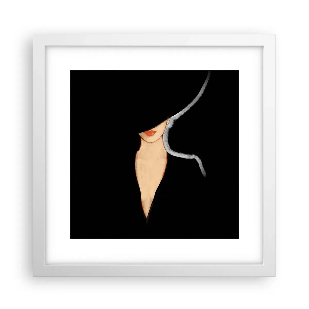 Poster în ramă albă - Eleganță și stil - 30x30 cm