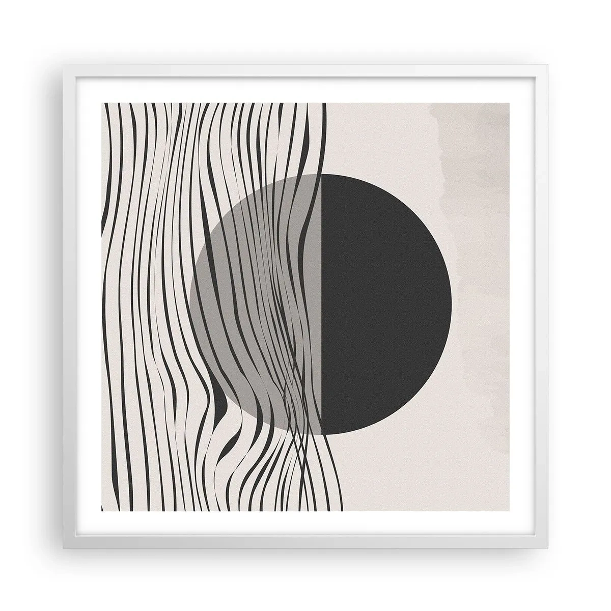 Poster în ramă albă - Semicompunere - 60x60 cm