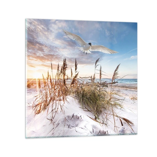 Tablou pe sticlă - Vânt dinspre mare - 30x30 cm