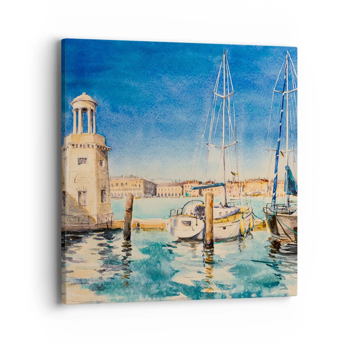 Tablou pe pânză - Laguna însorită - 40x40 cm