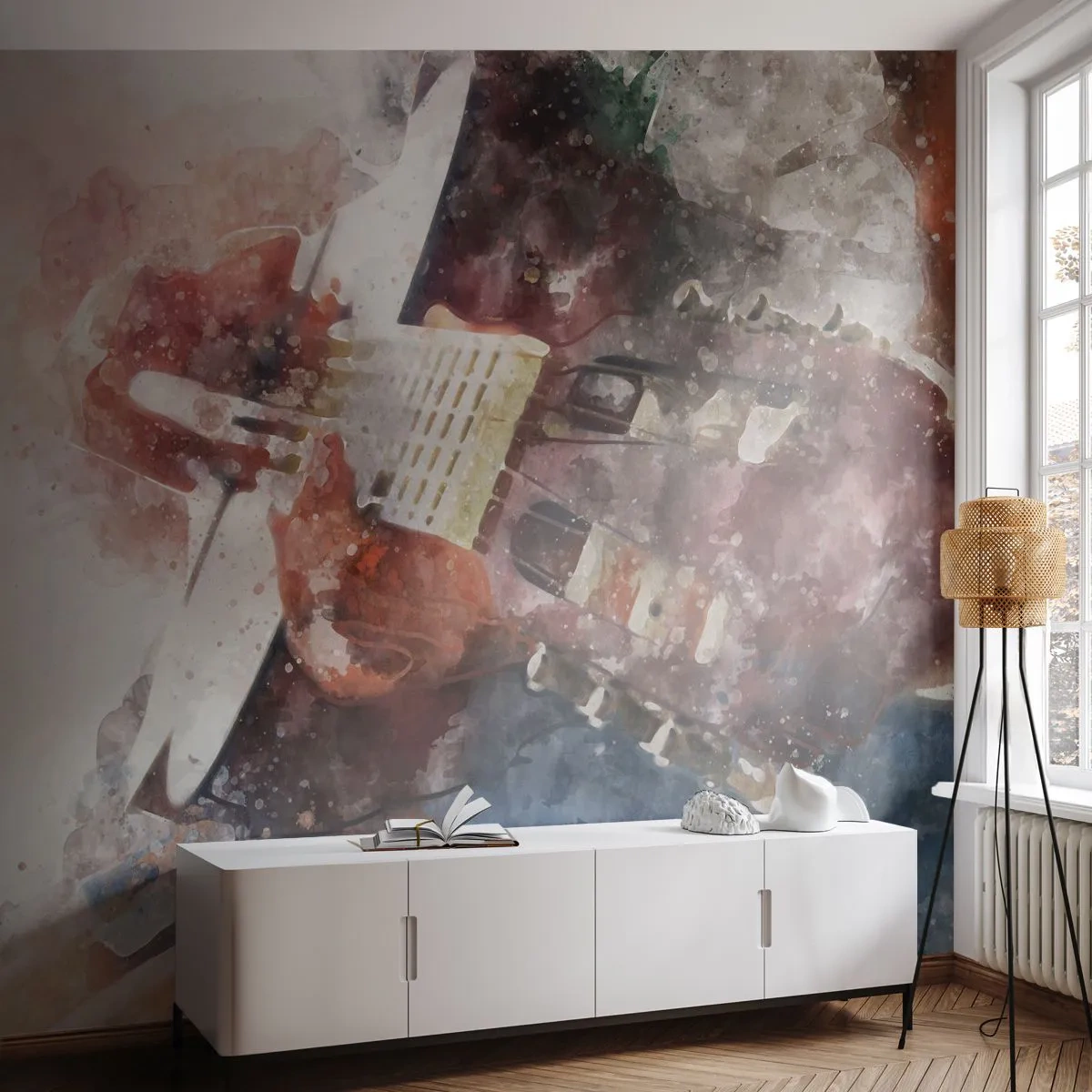 Tapet Standard Eco - Și ce părere ai? - Abstracția, Muzică, Chitară - 400x280 cm
