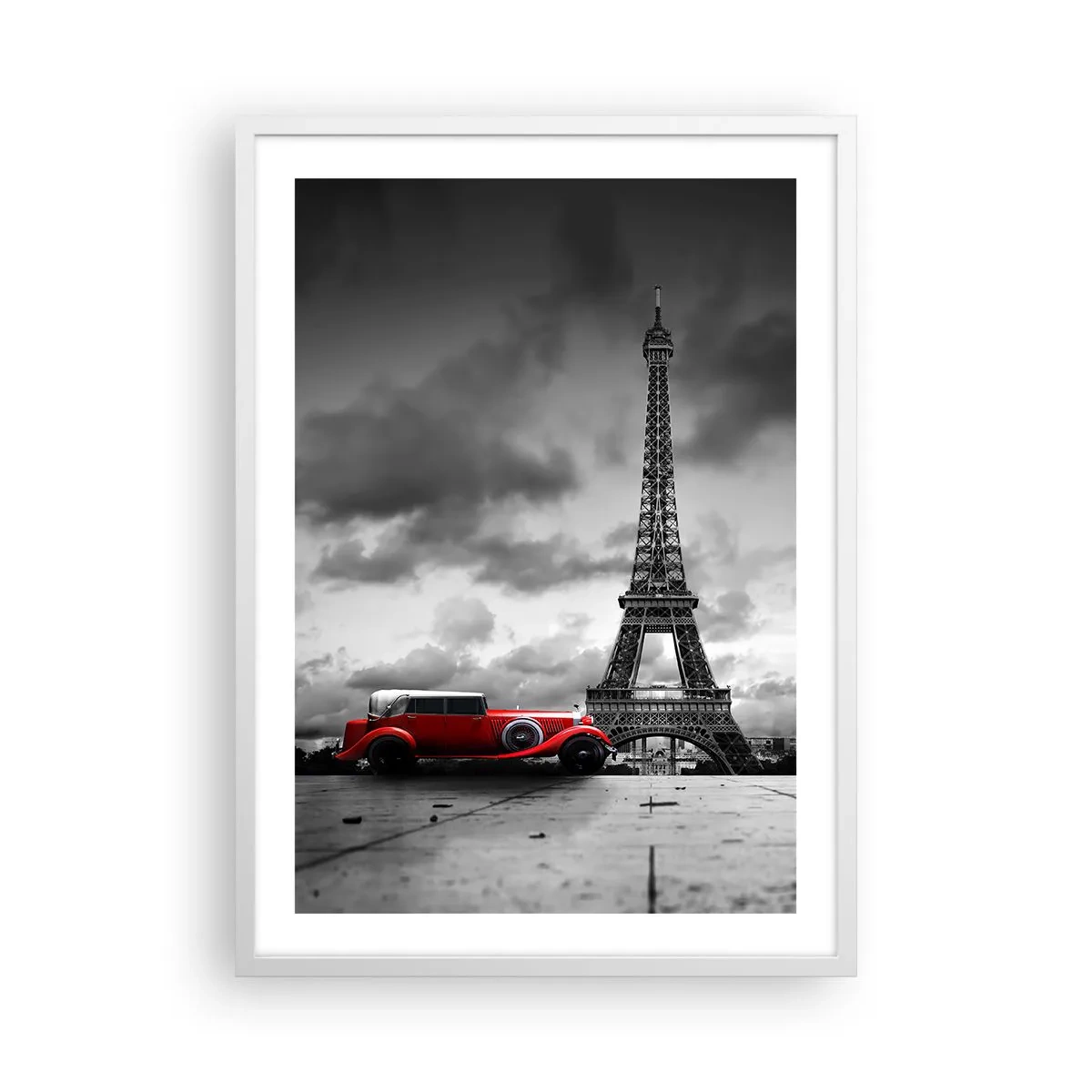 Poster în ramă albă - Nu cu mult timp în urmă, la Paris - 50x70 cm