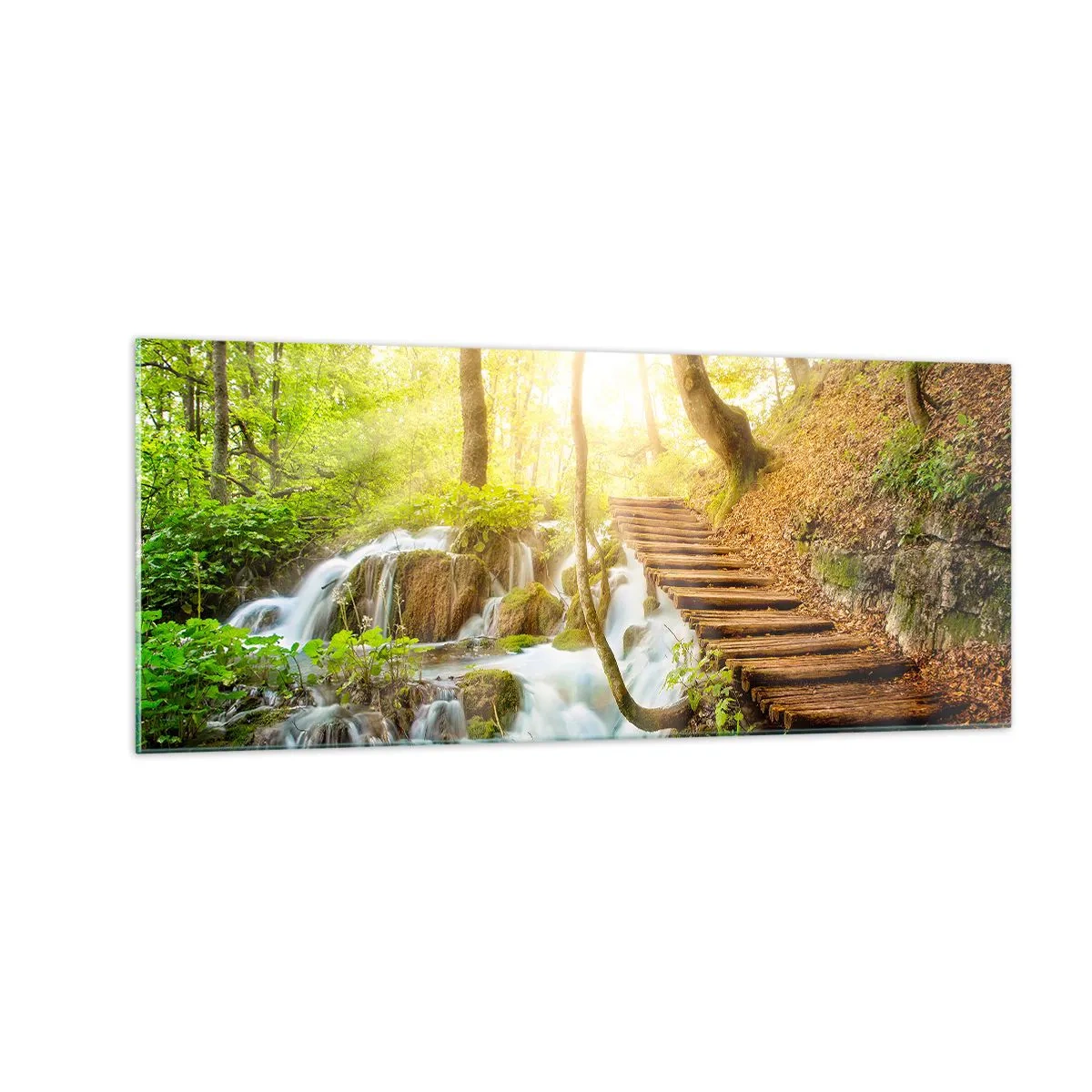 Tablou pe sticlă - Răcirea dorită - 100x40 cm