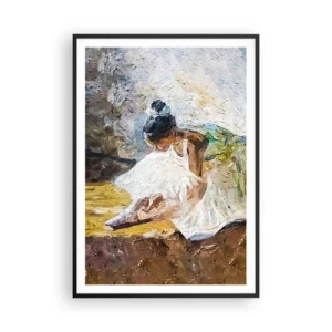 Poster în ramă neagră - Dintr-un tablou de Degas - 70x100 cm