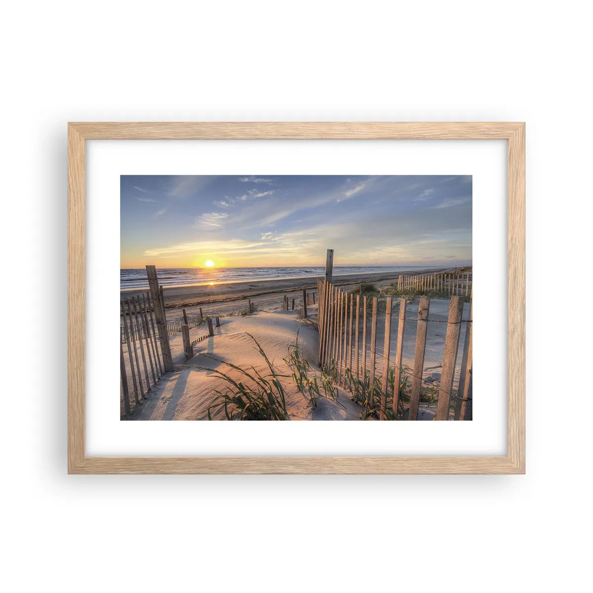 Poster în ramă de stejar deschis - Strălucirea și umbra vântului - 40x30 cm