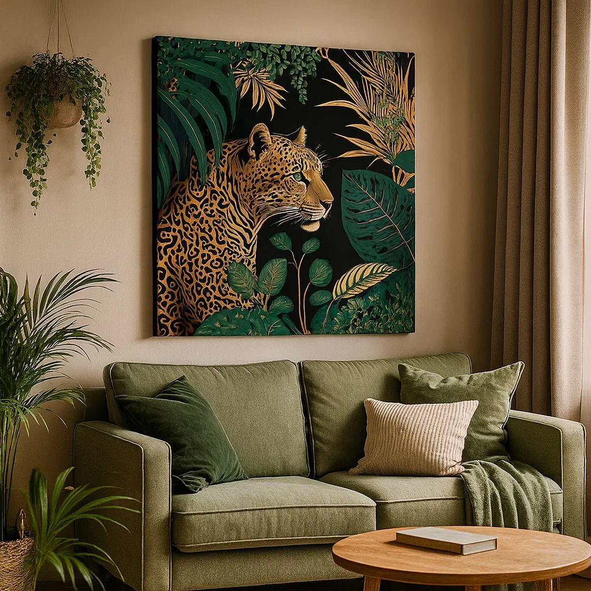 Tablou pe pânză - Domnitorul junglei - 30x30 cm