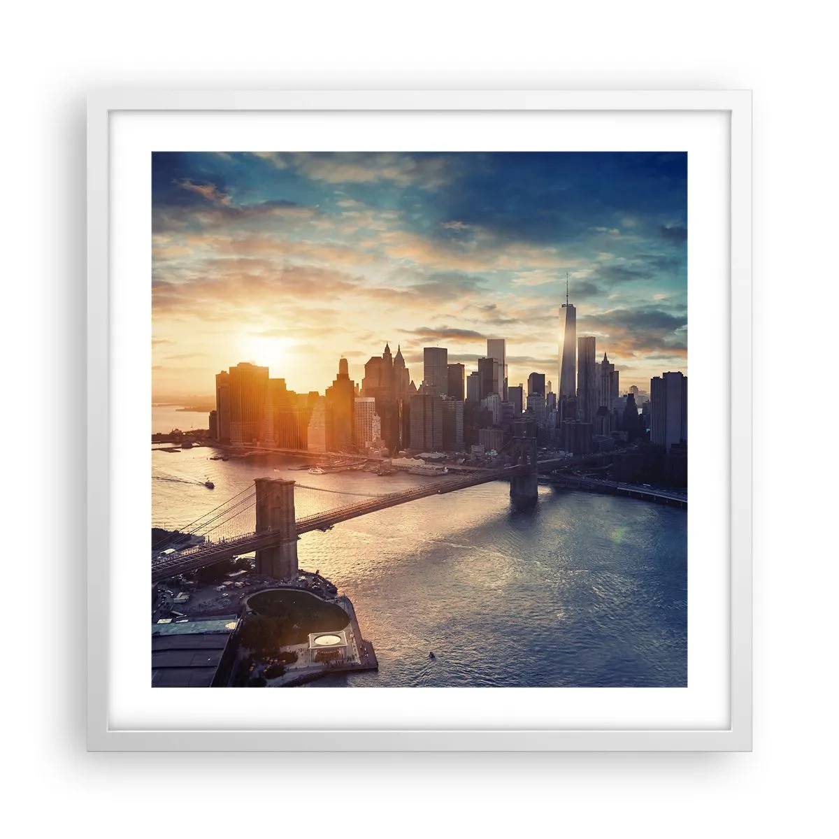 Poster în ramă albă - Un monument al culturii occidentale - 50x50 cm