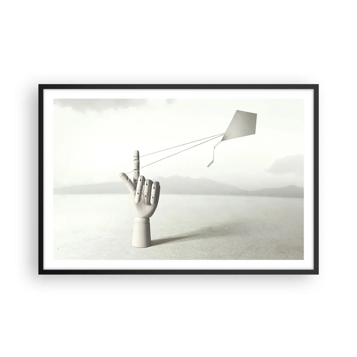 Poster în ramă neagră - Încercare de forță - 91x61 cm