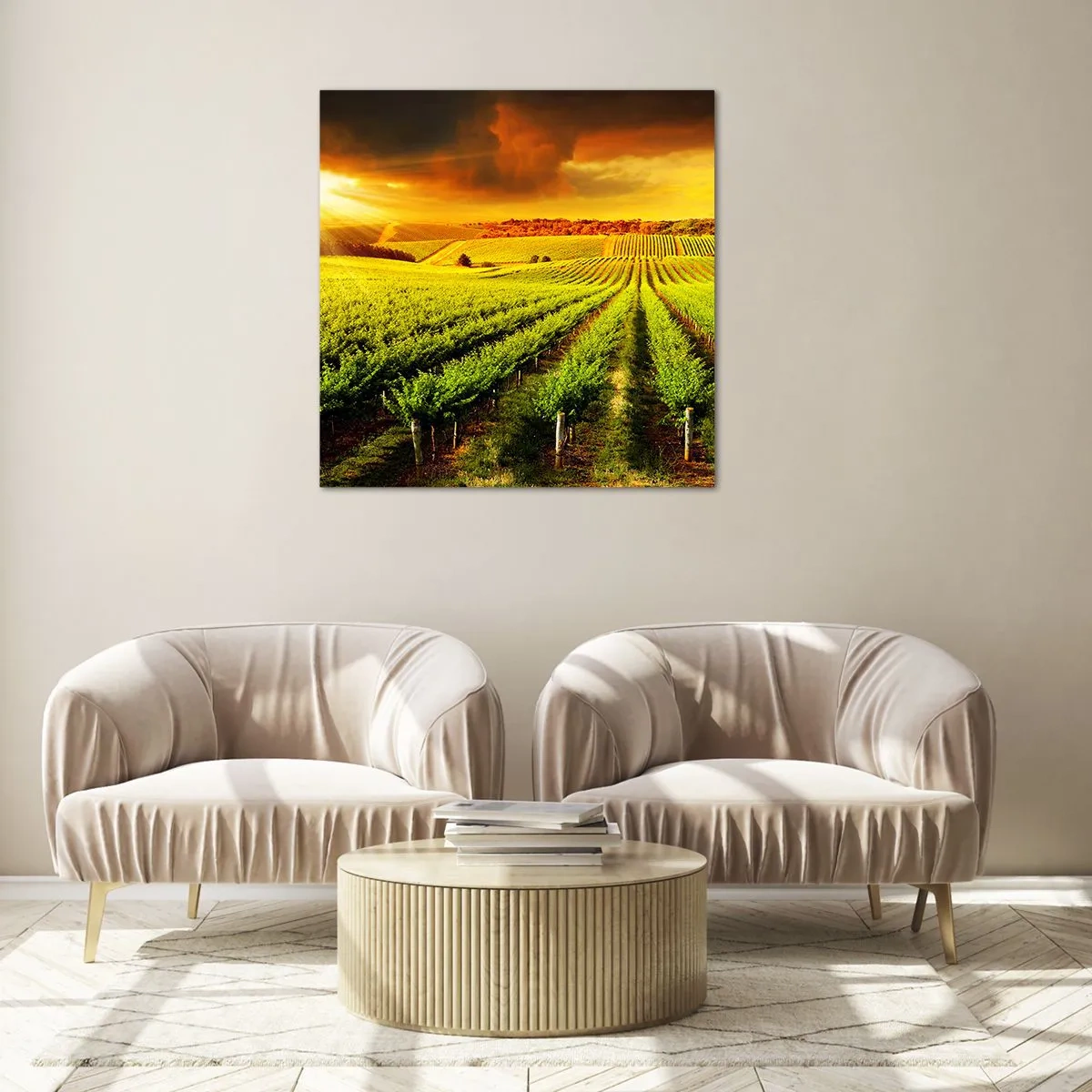 Tablou pe sticlă - Sub soarele australian - 70x70 cm