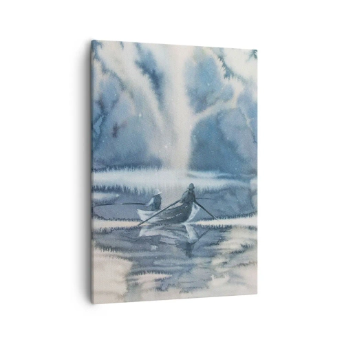 Tablou pe pânză - Pescarii în paradisul lor - 50x70 cm