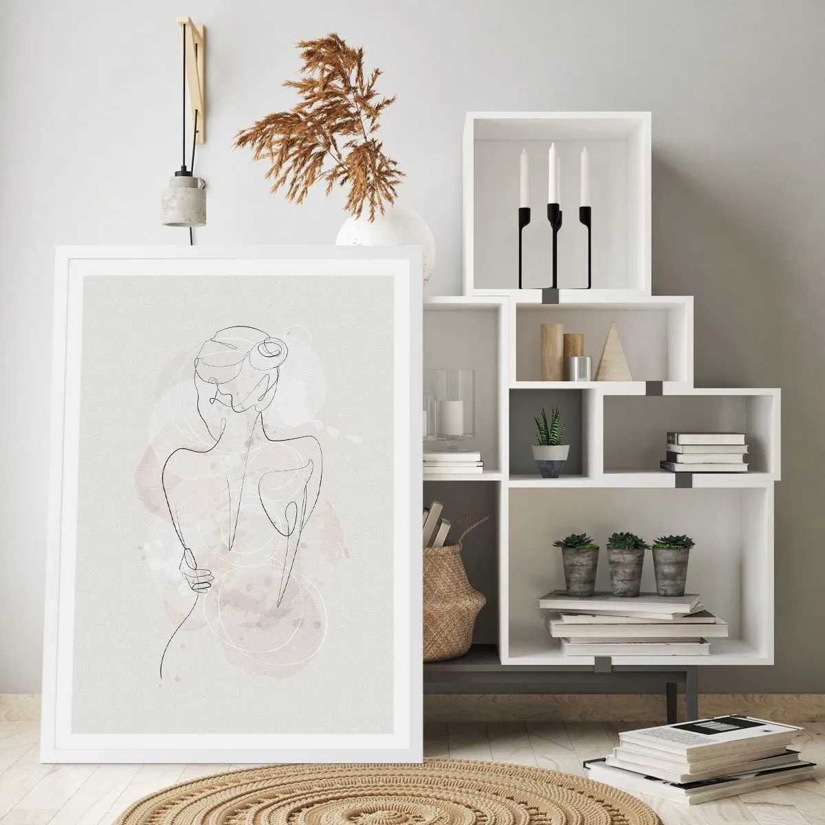 Poster în ramă albă - Ca un instrument sensibil - 30x40 cm