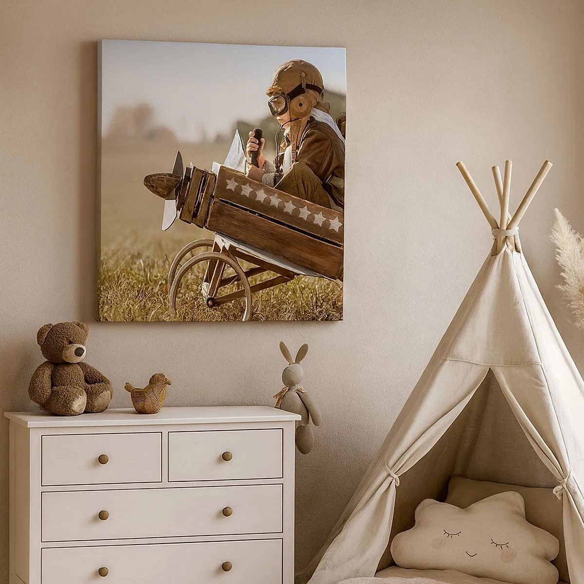 Tablou pe pânză - Porniți spre vis - 30x30 cm