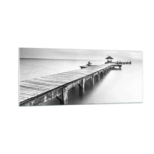 Tablou pe sticlă - În depărtare - 100x40 cm