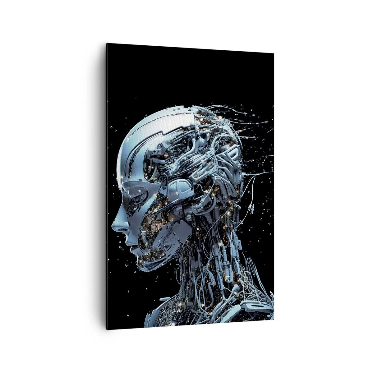 Tablou pe pânză - Tehnologia este o femeie - 80x120 cm