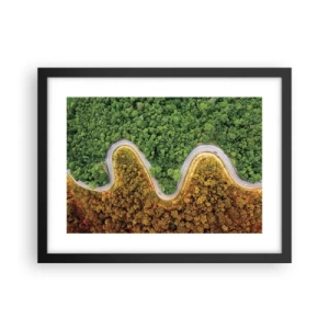 Poster în ramă neagră - Frontiere și defilee - 40x30 cm