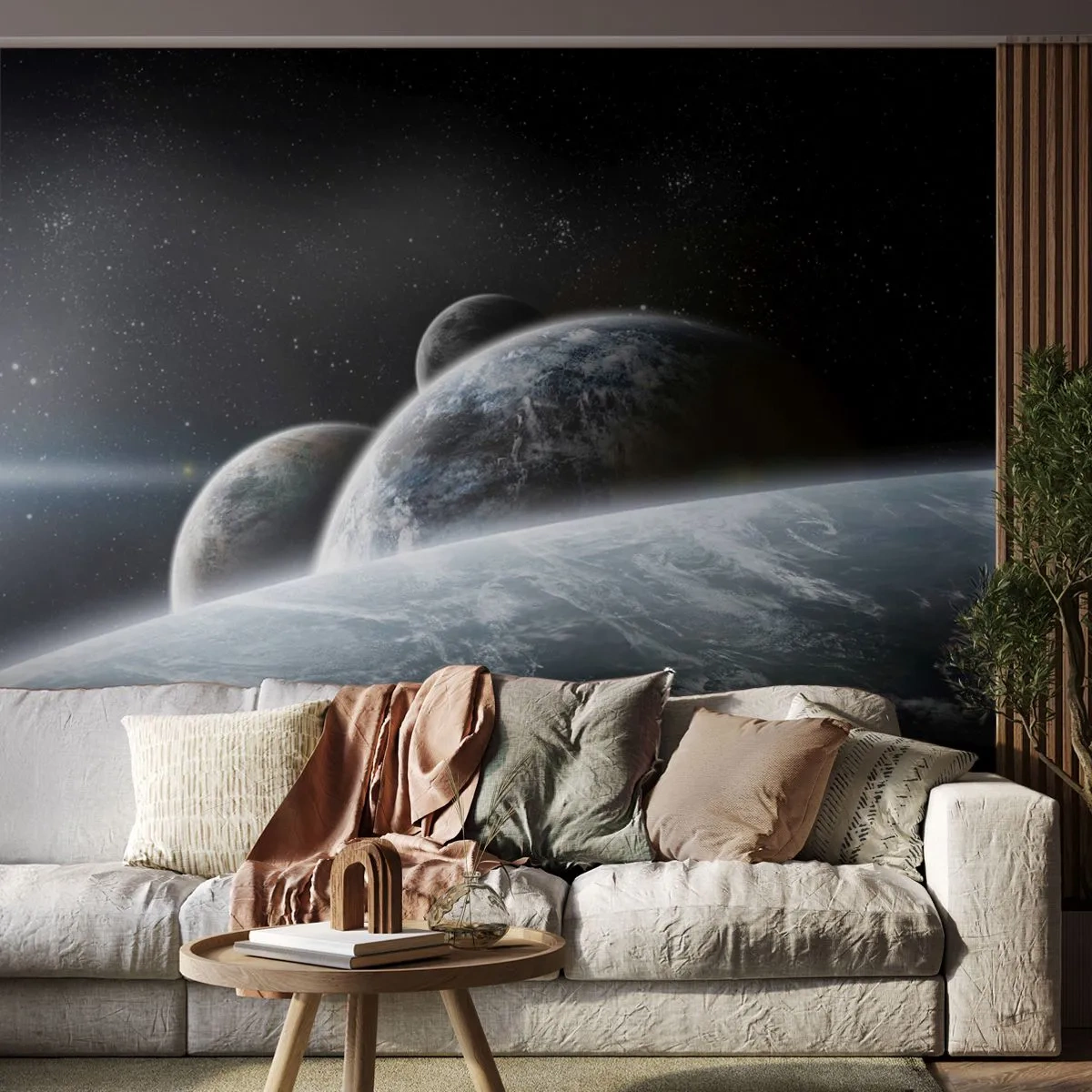 Tapet Premium Sand - Muzica cosmică a sferelor - Astronomie, Cosmos, Galaxie - 400x280 cm