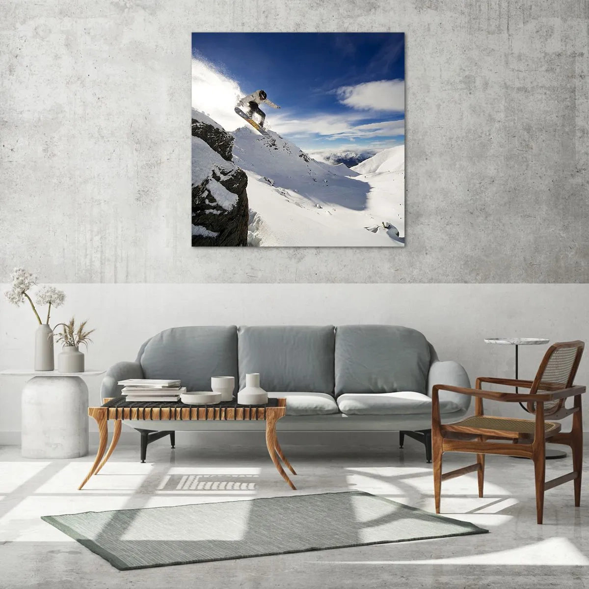 Tablou pe sticlă - Libertate fără frontiere - 70x70 cm