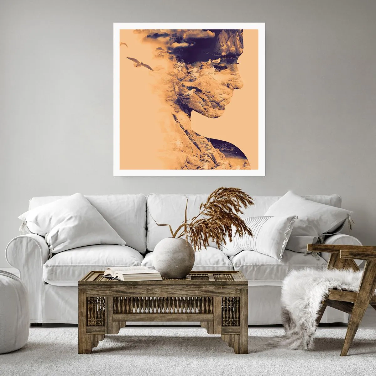 Poster - Frumoasă prin natura - 40x40 cm