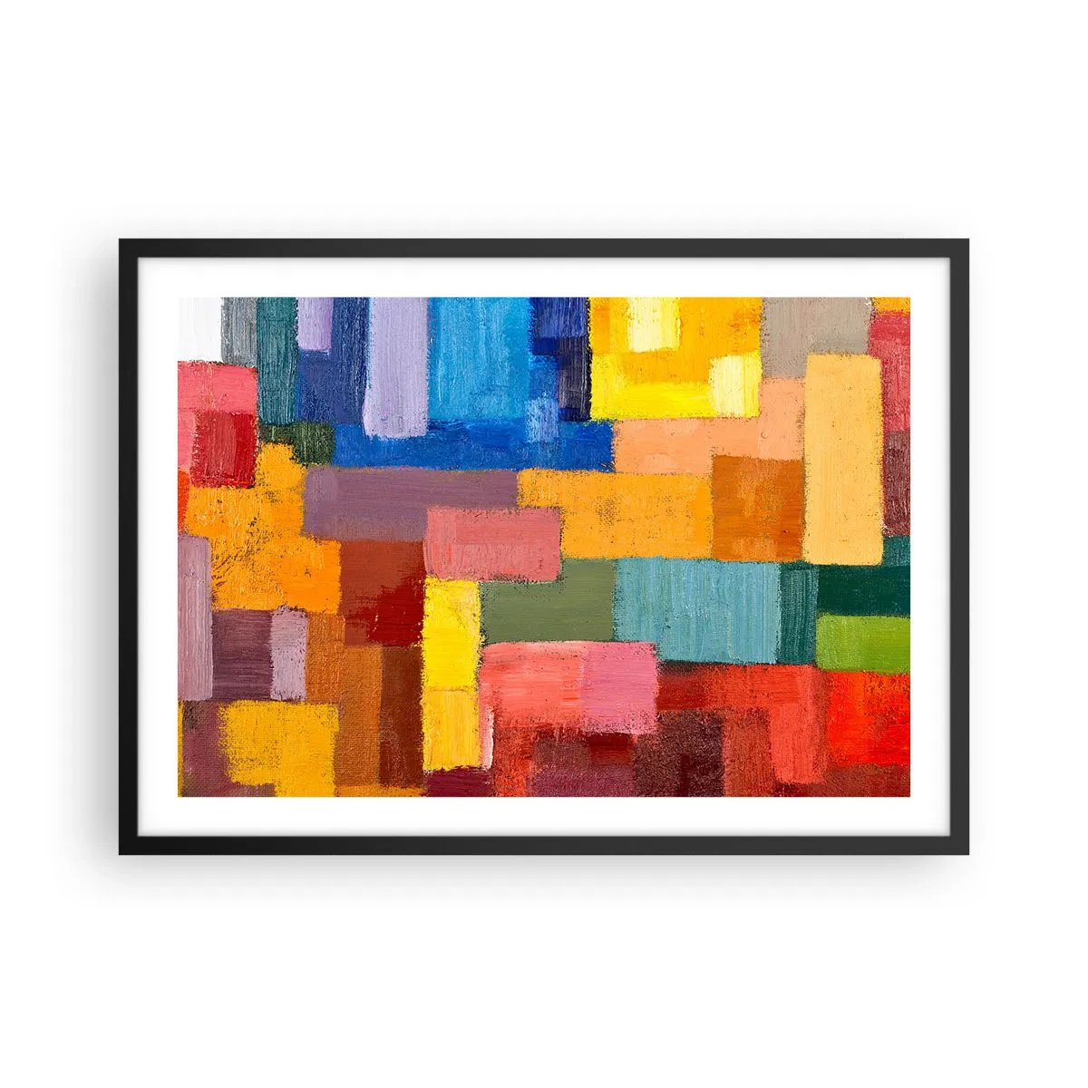 Poster în ramă neagră - Fiecare diferită, toate colorate - 70x50 cm