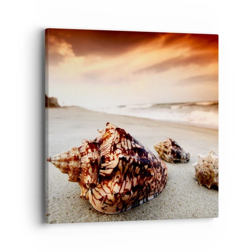 Tablou pe pânză - Exilate de valuri - 40x40 cm