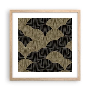 Poster în ramă de stejar deschis - Unitate în multiplicitate - 40x40 cm