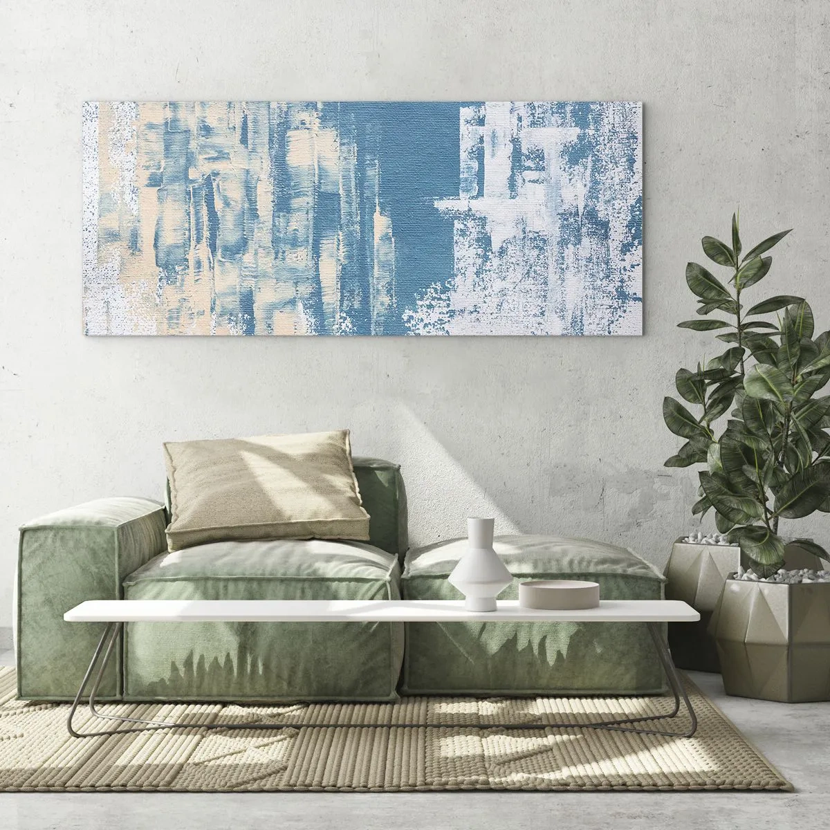 Tablou pe sticlă - Prin ţurţur de gheață - 120x50 cm