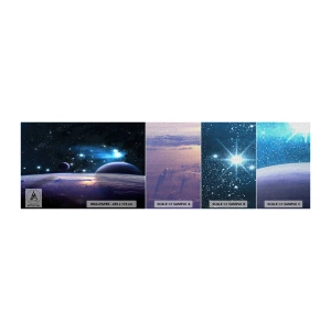 Mostră tapet Premium Canvas - Tot singuri? - Cosmos, Planeta Pământ, Univers - 100x30 cm