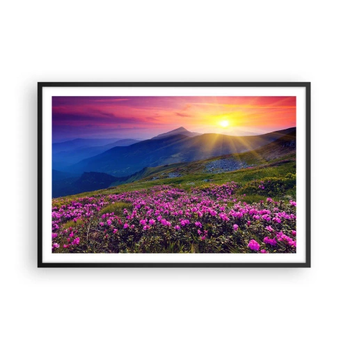 Poster în ramă neagră - ... Și peste tot în jur se simte un miros de jneapăn și parfum de ierburi... - 91x61 cm