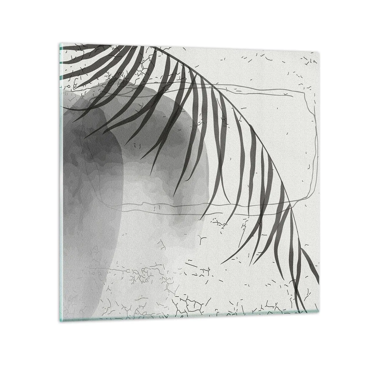 Tablou pe sticlă - Exotismul subtil al naturii - 30x30 cm