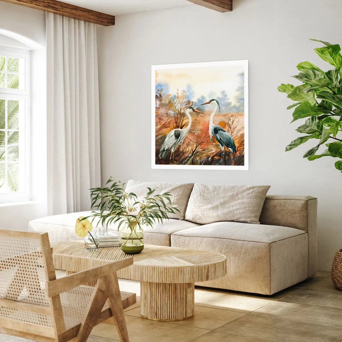 Poster - Încotro în toamnă? - 60x60 cm