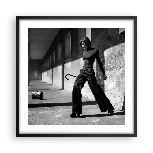 Poster în ramă neagră - Eleganță urbană - 50x50 cm