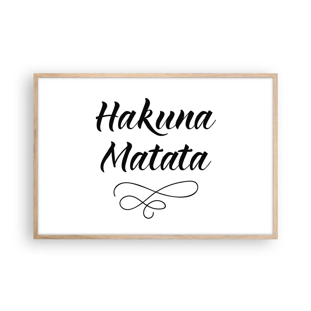 Poster în ramă de stejar deschis - Cel mai bun sfat - 91x61 cm